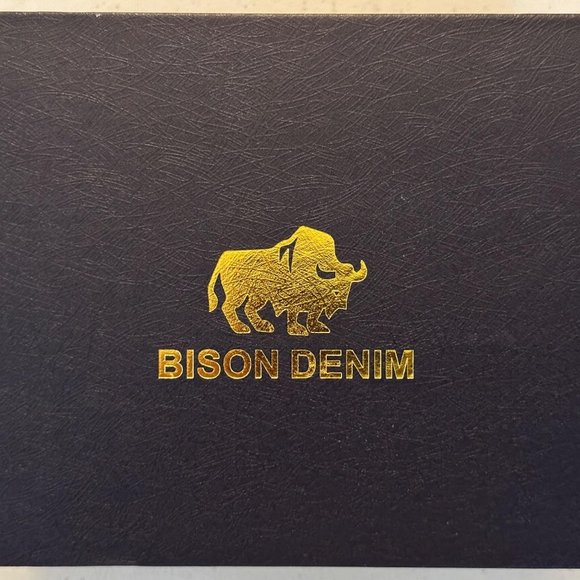 Neiman Marcus BISON DENIM Men's Western embossed Genuine Leather Belt - Picture 6 of 6